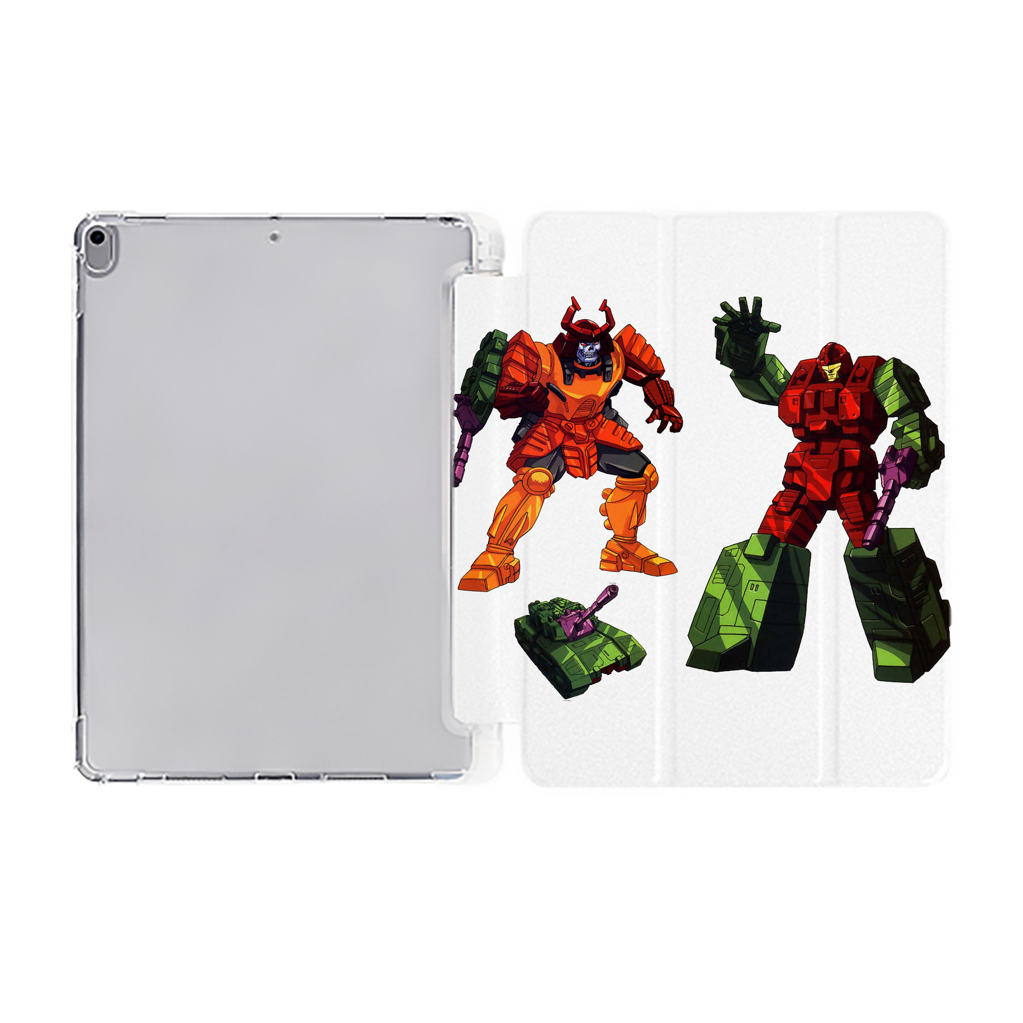 （画像用）  IPad ケース ペン収納付き 三つ折りスタンド PUレザー×シリコン 対応機種9.5/10.5/10.9インチ